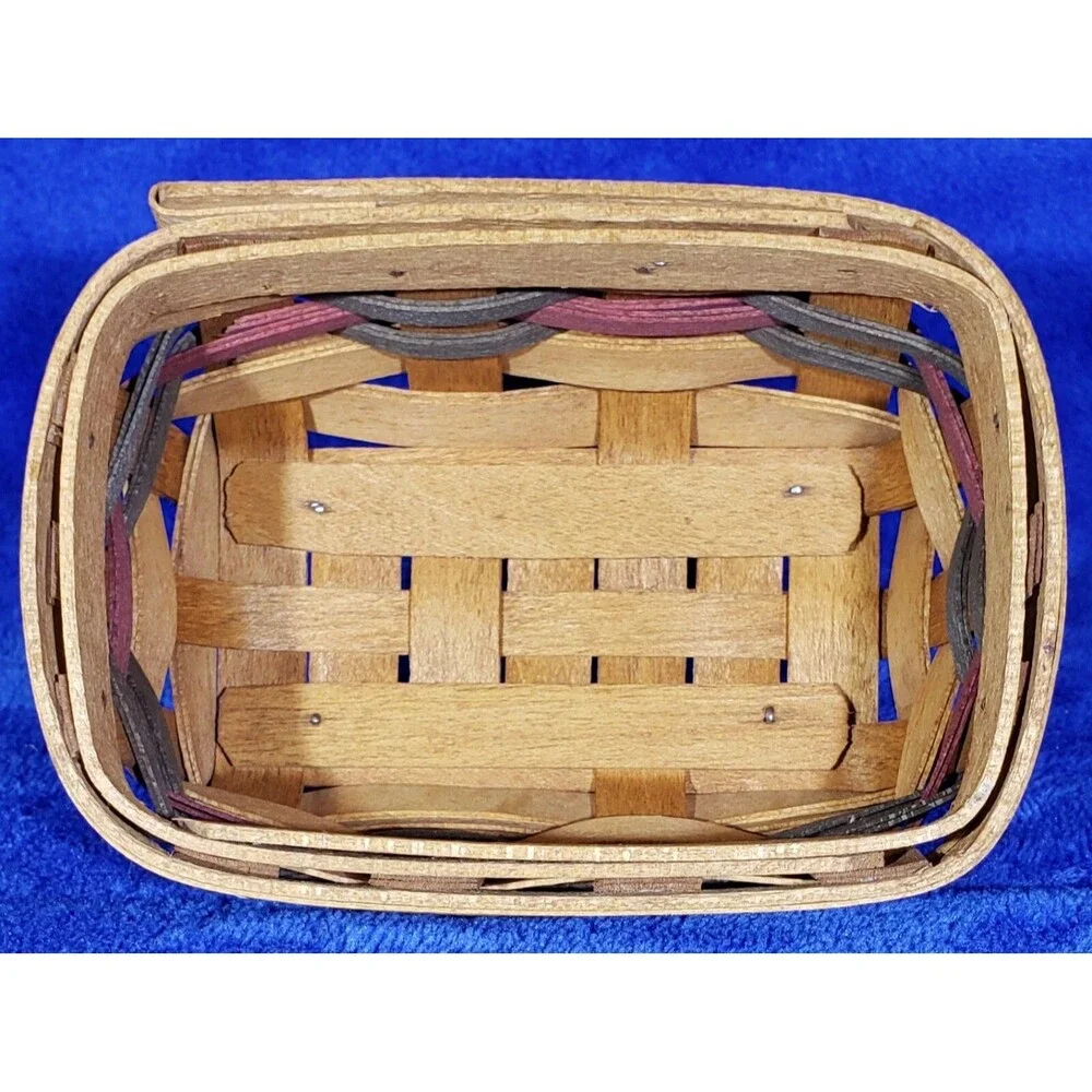 Longaberger 1994 Father's Day Business Card Basket Set - Father's Day Paisley